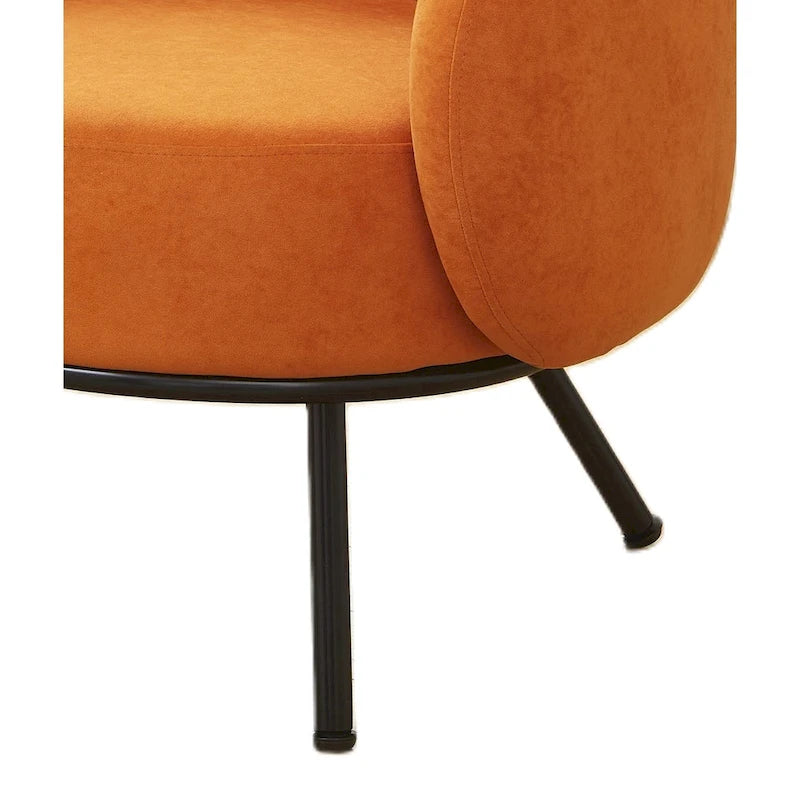 Poltrona accento interna Mid-Century a botte