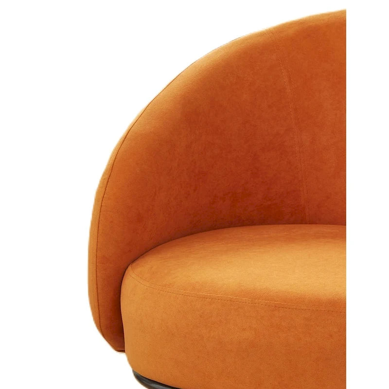 Poltrona accento interna Mid-Century a botte