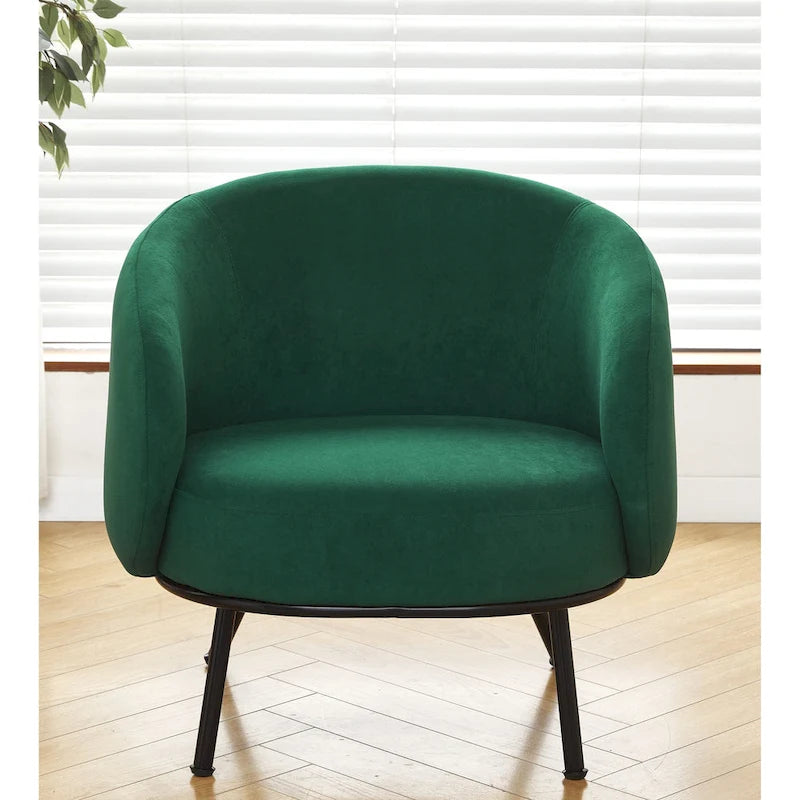 Poltrona accento interna Mid-Century a botte