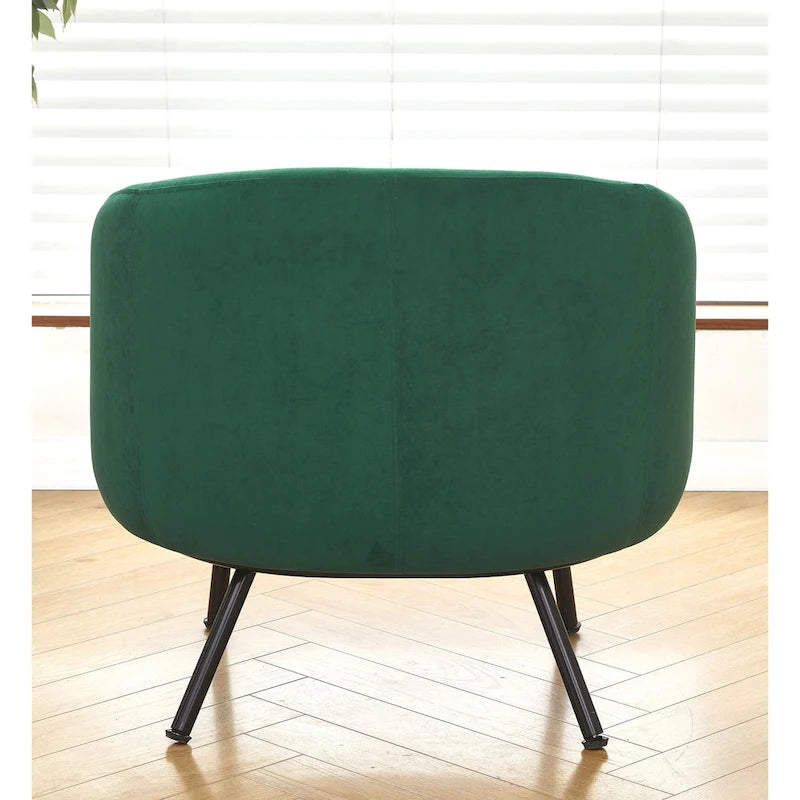 Poltrona accento interna Mid-Century a botte