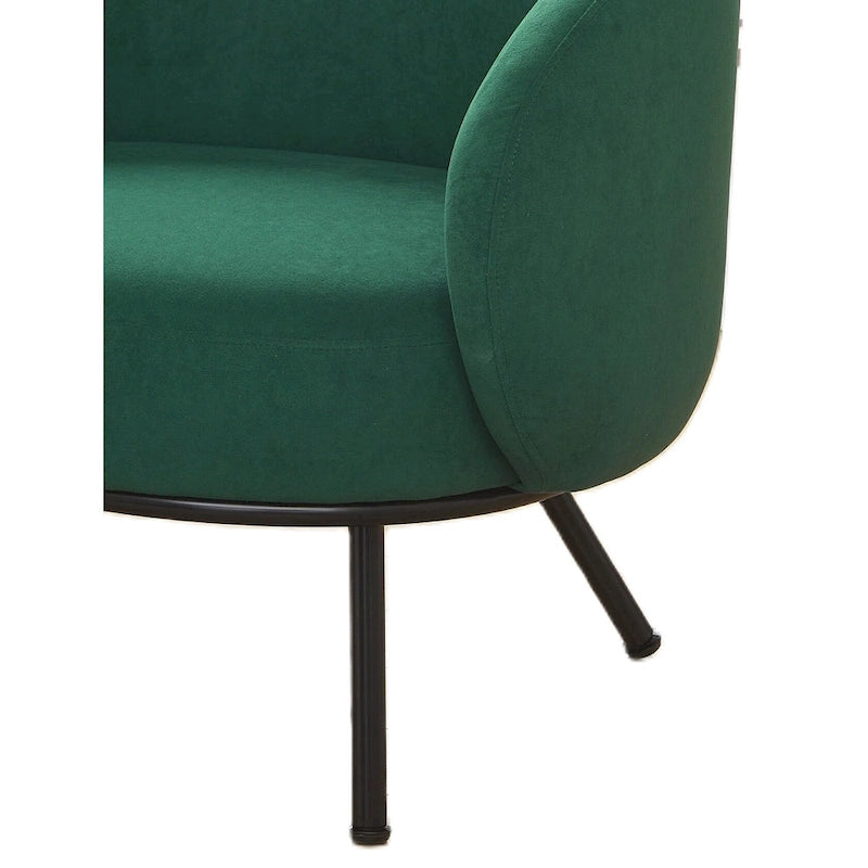 Poltrona accento interna Mid-Century a botte