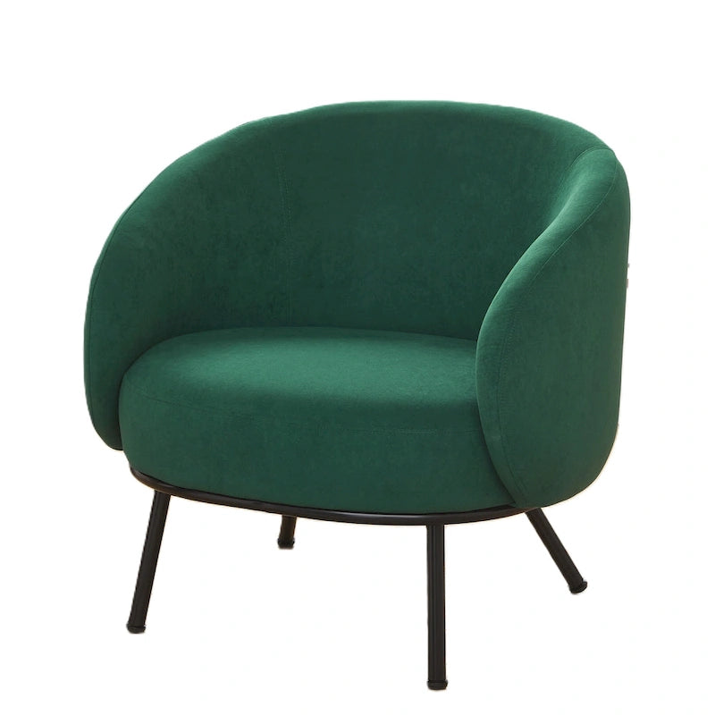 Poltrona accento interna Mid-Century a botte