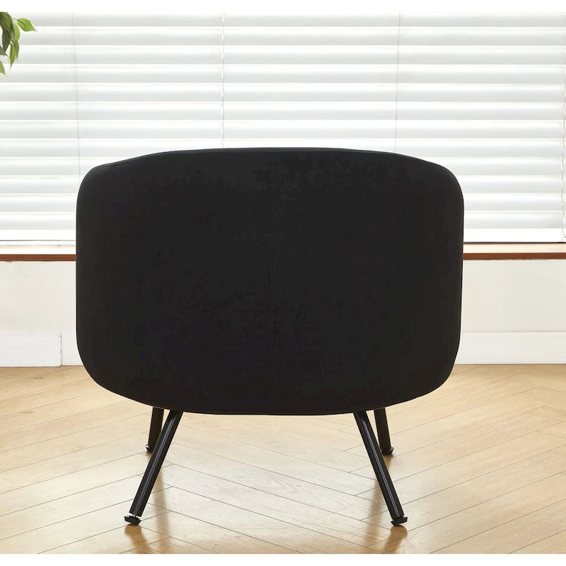 Poltrona accento interna Mid-Century a botte