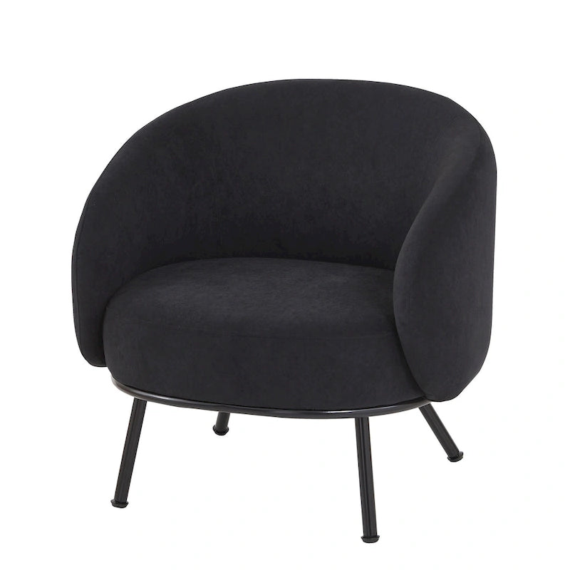 Poltrona accento interna Mid-Century a botte