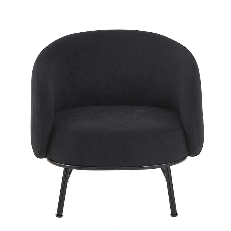 Poltrona accento interna Mid-Century a botte