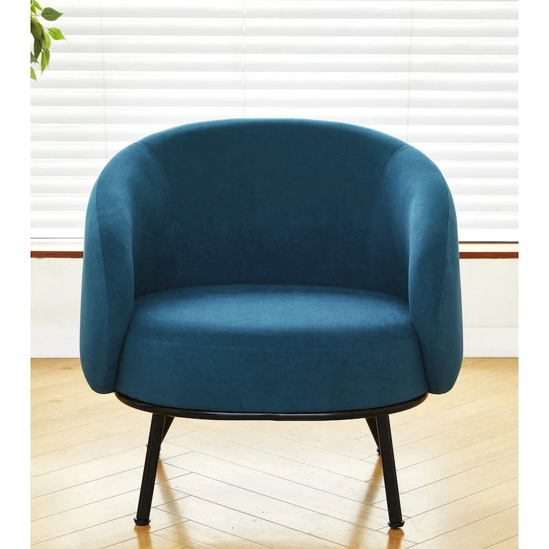 Poltrona accento interna Mid-Century a botte
