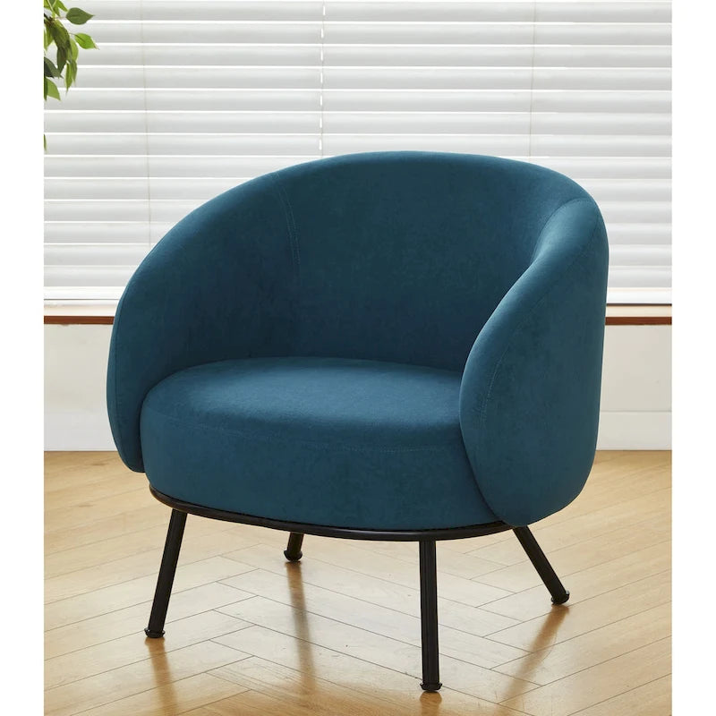 Poltrona accento interna Mid-Century a botte