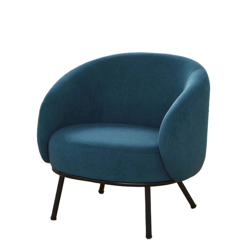Poltrona accento interna Mid-Century a botte