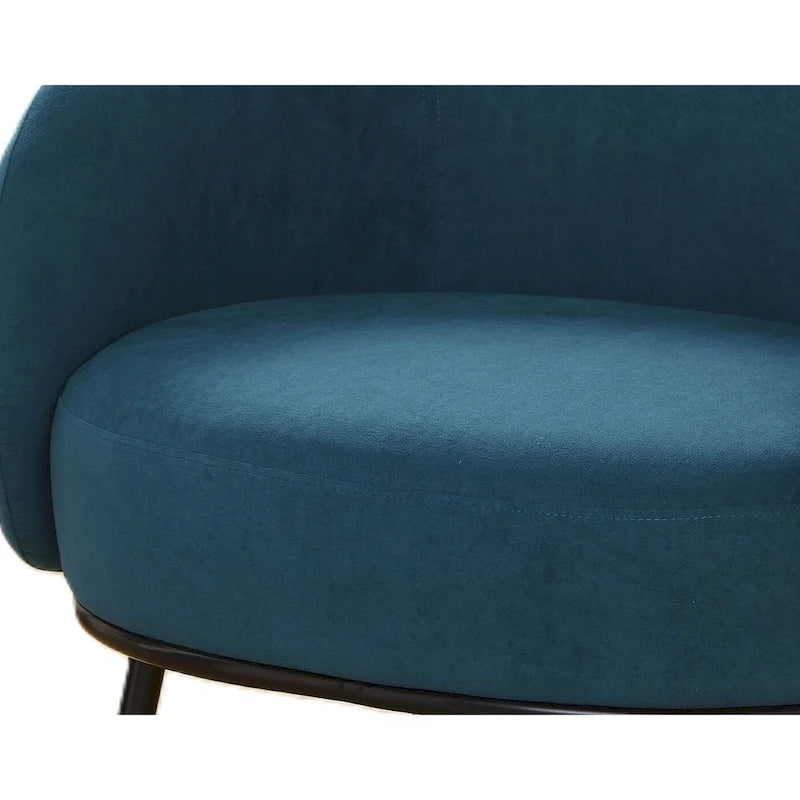 Poltrona accento interna Mid-Century a botte