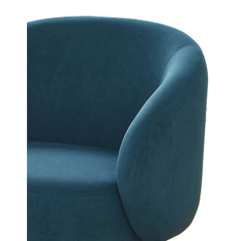 Poltrona accento interna Mid-Century a botte