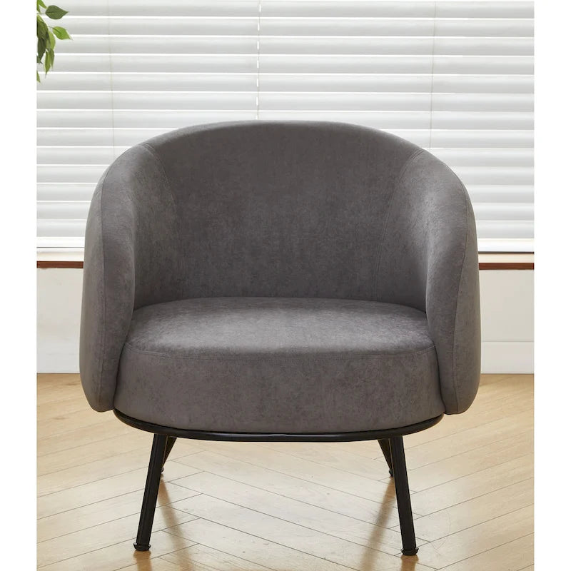 Poltrona accento interna Mid-Century a botte