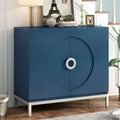 Credenza Armadietto con impiallacciatura in legno massello e struttura in metallo per soggiorno, ingresso