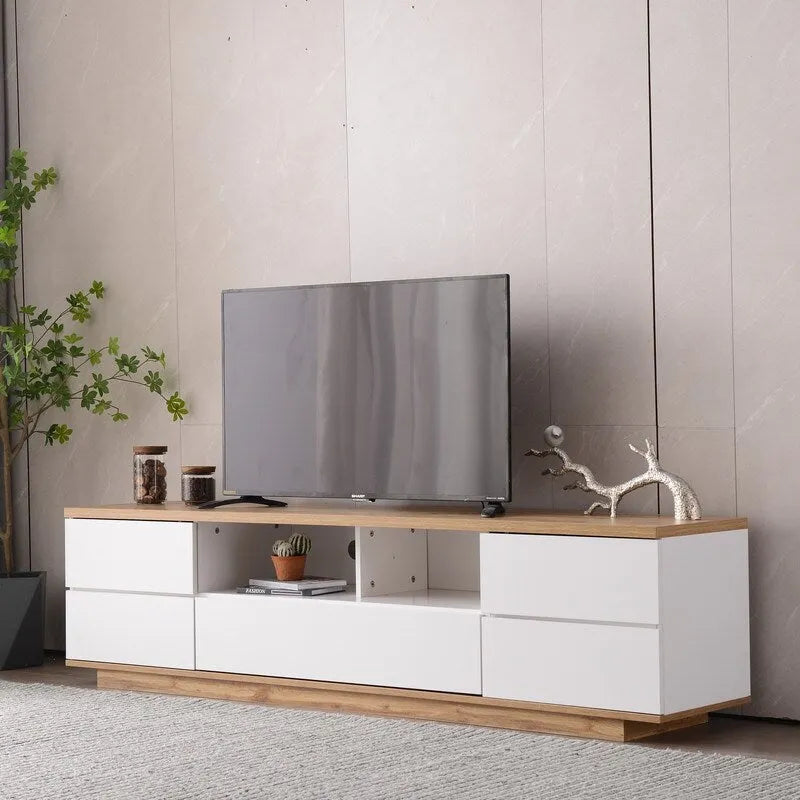 Mobile TV moderno per TV fino a 80 pollici, Console multimediale per centro di intrattenimento