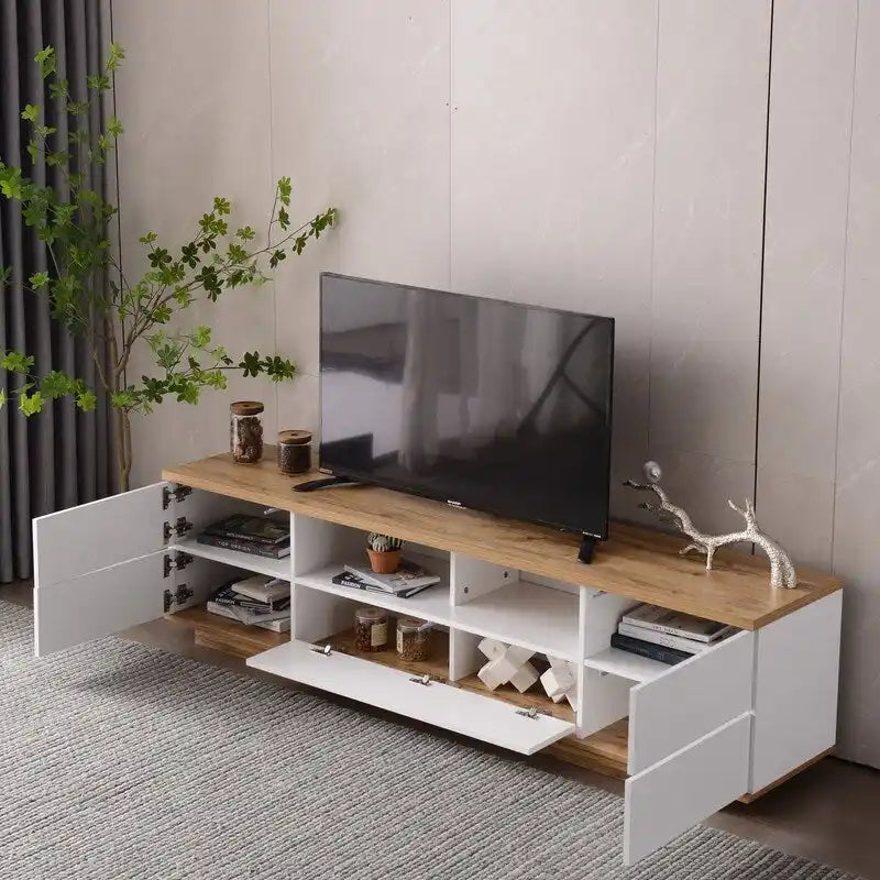Mobile TV moderno per TV fino a 80 pollici, Console multimediale per centro di intrattenimento
