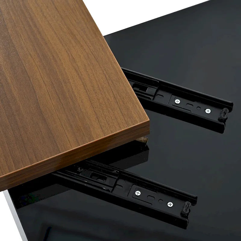 Tavolino da Caffè Moderno Quadrato in Legno
