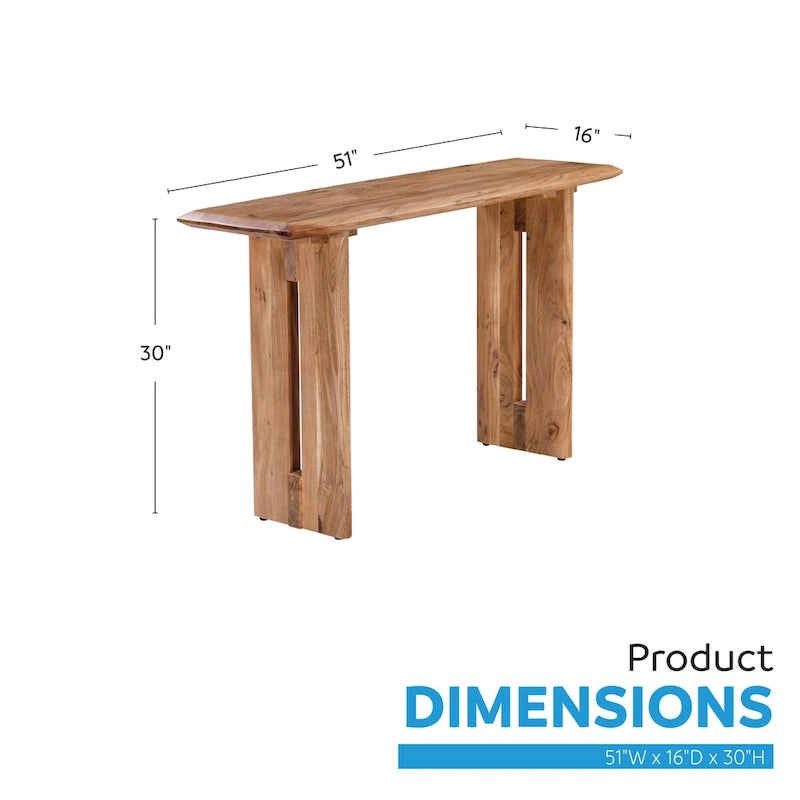 Consolle in legno Marisol 51 pollici