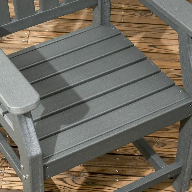 Outsunny Set da Pranzo da Giardino 6 Pezzi, Tavolo e Sedie da Esterno 6 Posti con Foro per Ombrellone