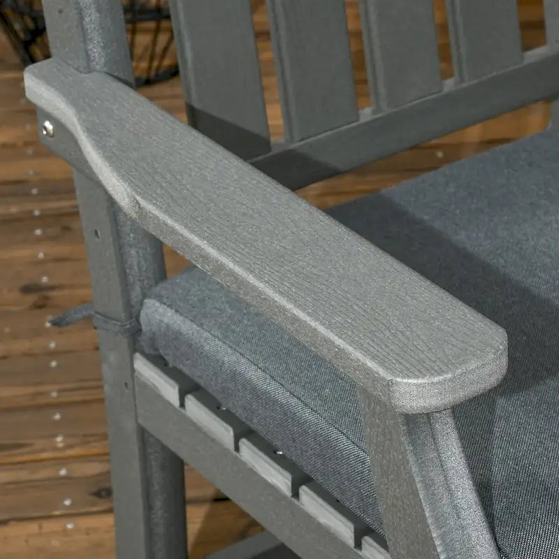 Outsunny Set da Pranzo da Giardino 6 Pezzi, Tavolo e Sedie da Esterno 6 Posti con Foro per Ombrellone