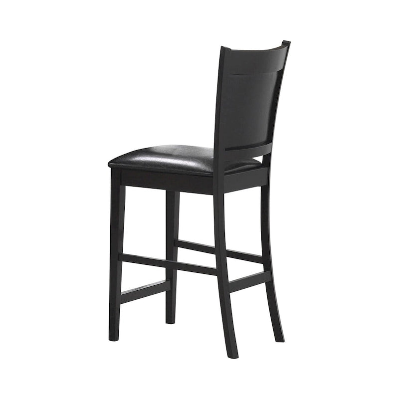 Set da pranzo Finley, 5 pezzi, altezza bancone, colore espresso e nero