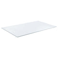 Rectangular Casual Clear Tempered Glass Top