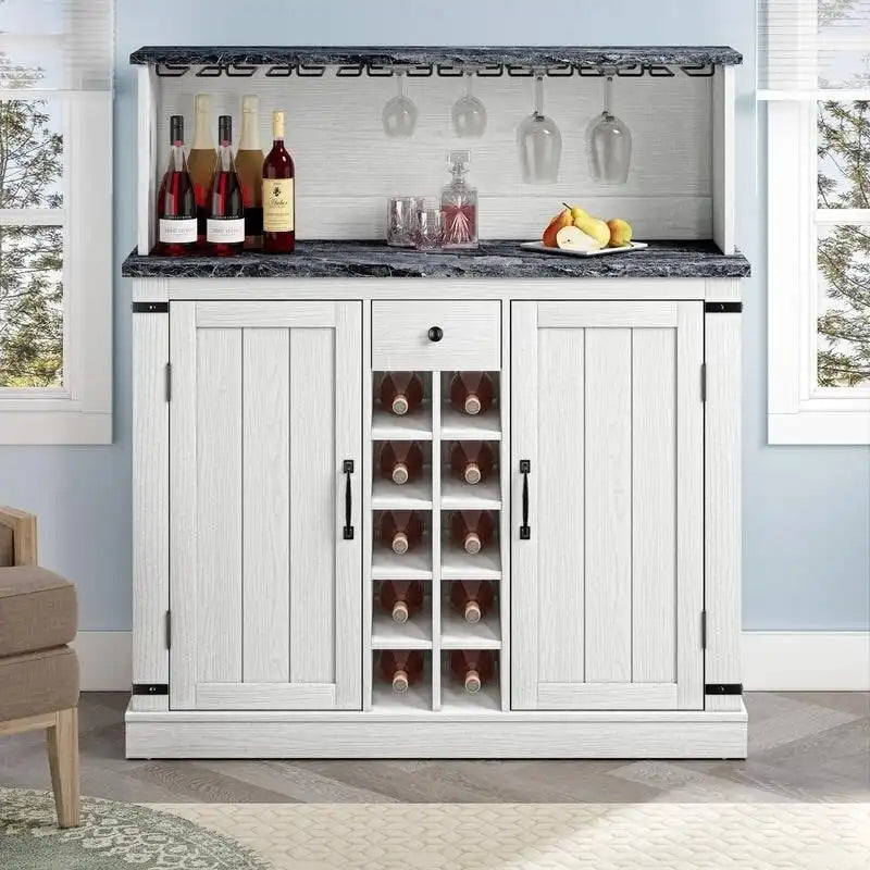 Mobile da bar a buffet in legno stile rustico da 47 pollici