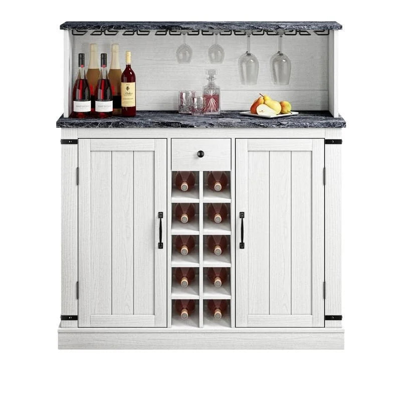 Mobile da bar a buffet in legno stile rustico da 47 pollici