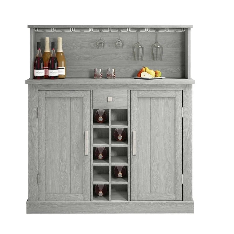 Mobile da bar a buffet in legno stile rustico da 47 pollici