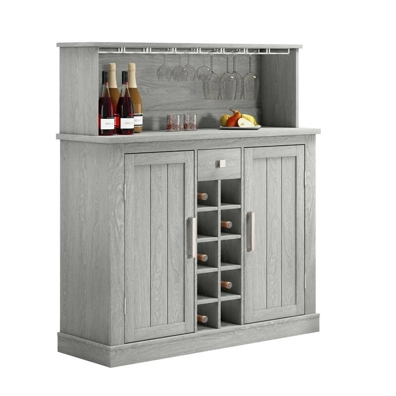 Mobile da bar a buffet in legno stile rustico da 47 pollici