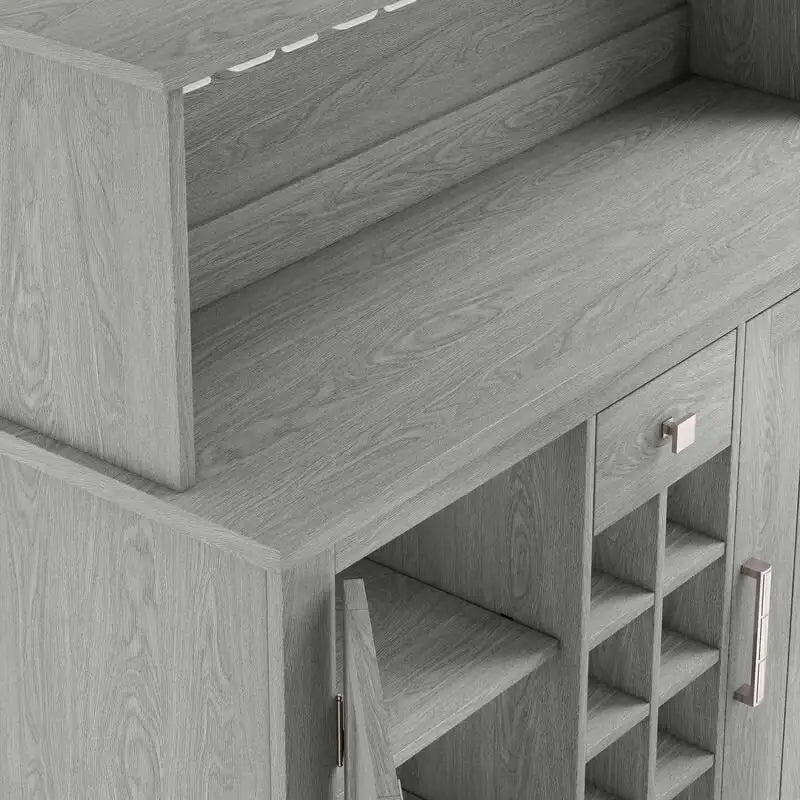 Mobile da bar a buffet in legno stile rustico da 47 pollici