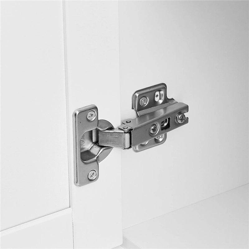 Mobile Alto e Largo con Ante per Bagno, Tre Cassetti