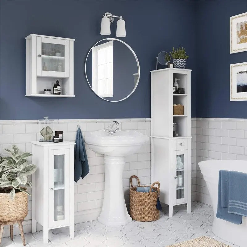 Armadietto da bagno - 11,75P x 13L x 32A