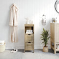 Organizzatore per bagno rustico con cassetti e ripiano aperto