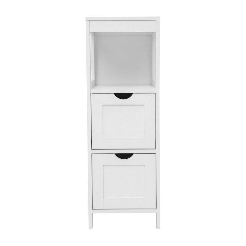 Organizzatore per bagno rustico con cassetti e ripiano aperto
