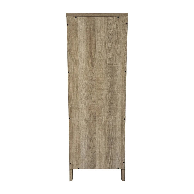 Organizzatore per bagno rustico con cassetti e ripiano aperto