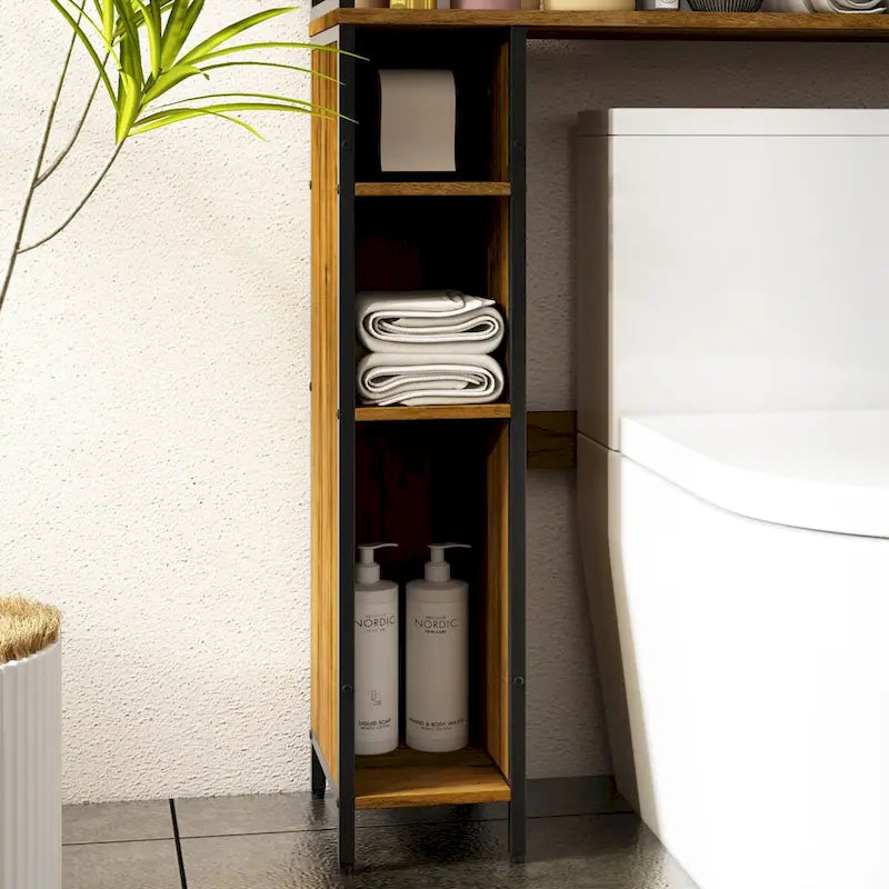 Scaffale per Bagno da posizionare sopra il WC, Organizzatore per Bagno sopra il WC
