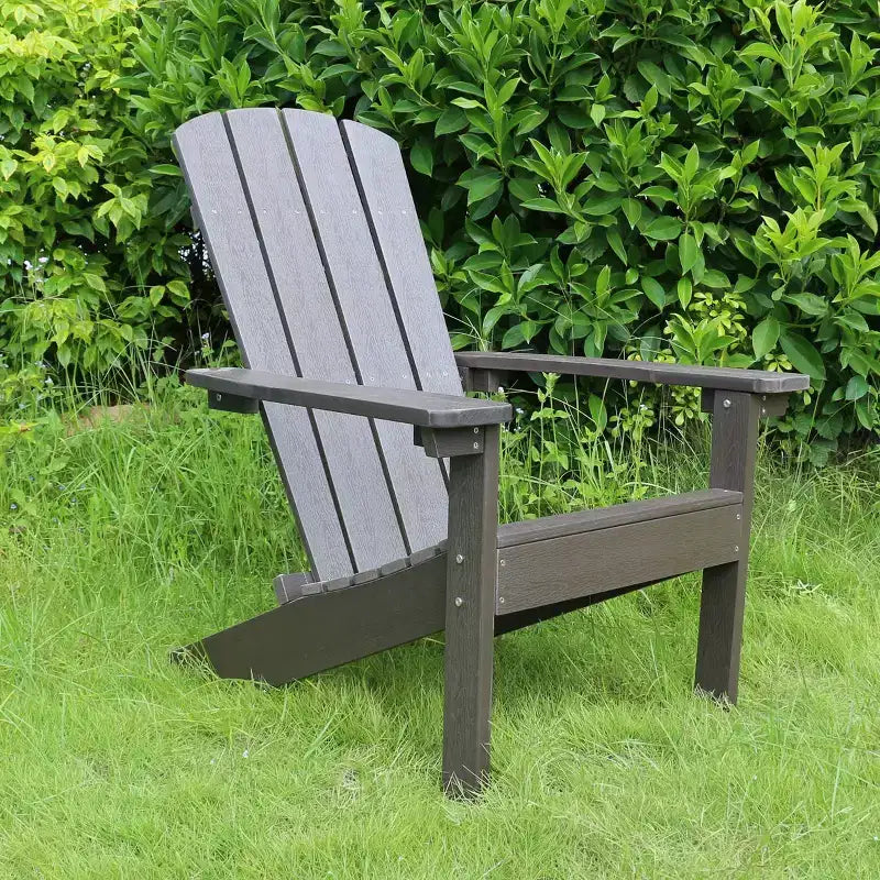 Sedia portatile da esterno Adirondack in finto legno Lakeside - Merry Products: