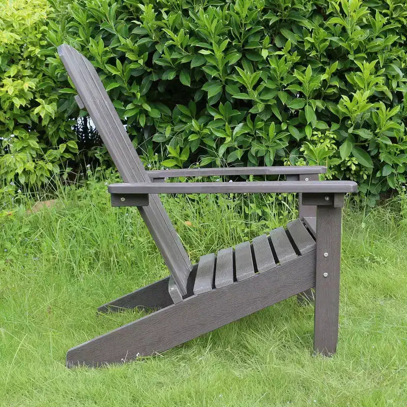 Sedia portatile da esterno Adirondack in finto legno Lakeside - Merry Products: