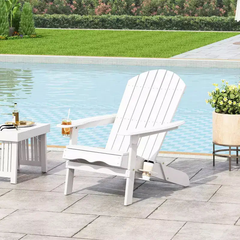 Sedia Adirondack pieghevole in legno di acacia Bellwood Outdoor - Christopher Knight