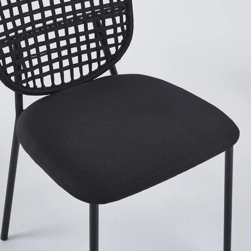 Sedia Sennit, Set da 4, Sedia da Pranzo, Sedia da Caffè, Adatta per Sala da Pranzo, Salotto