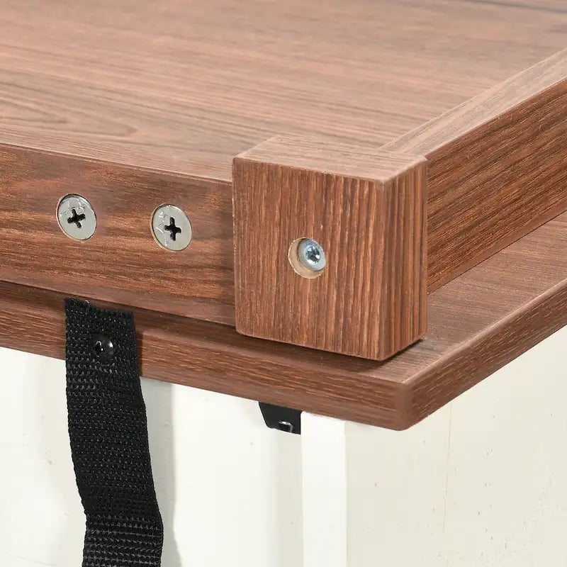 Mobile Credenza 53 Barn Door con Portabottiglie, Armadietto Buffet da Cucina con Ante Scorrevoli
