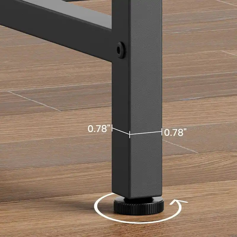 Consolle, Tavolo da Ingresso a 2 Livelli con Ripiano, Tavolo Stretto da Divano con Design a V