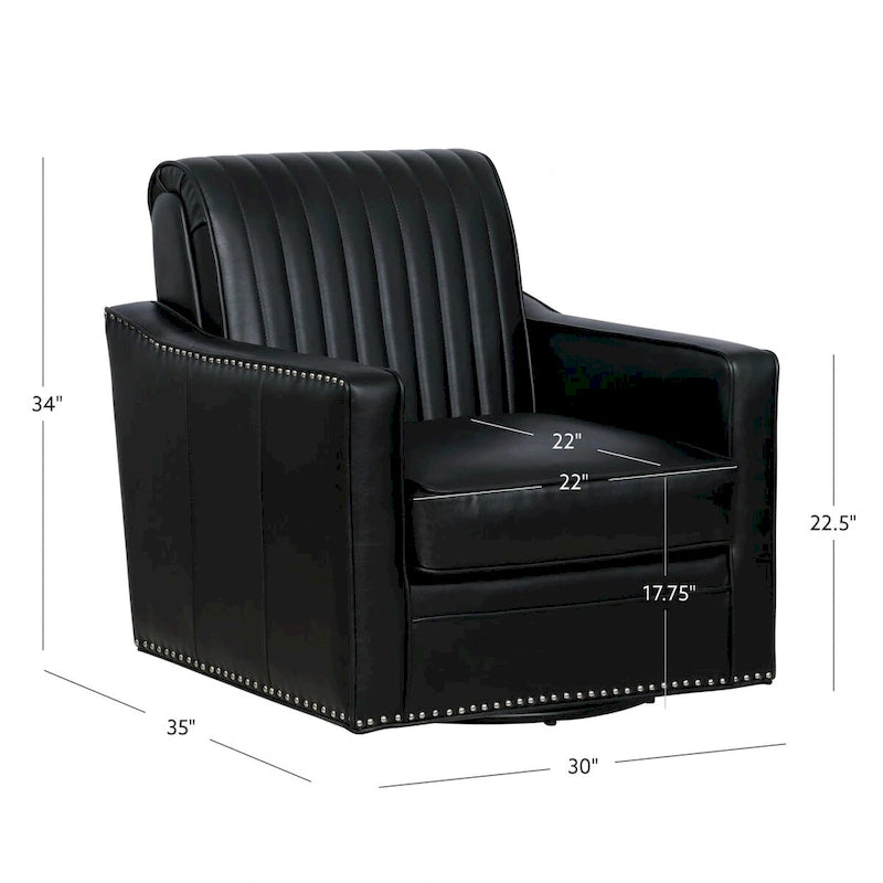 Poltrona Girevole Carlota in Similpelle 360