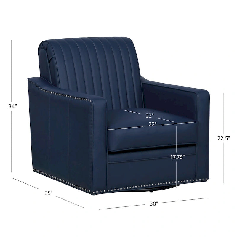 Poltrona Girevole Carlota in Similpelle 360