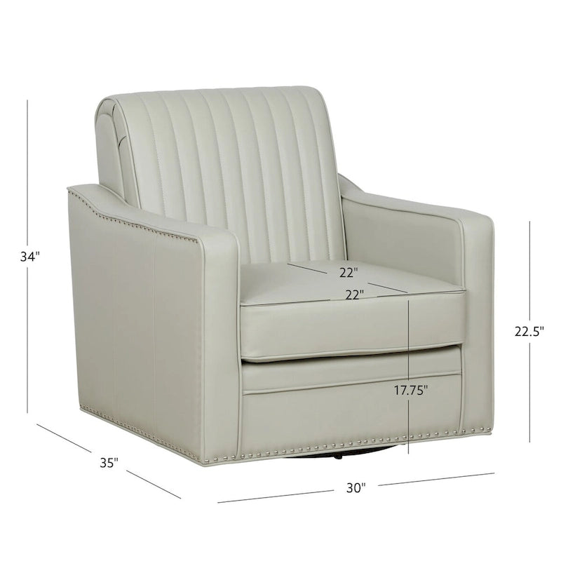 Poltrona Girevole Carlota in Similpelle 360
