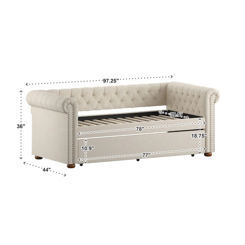Divano da giorno Chesterfield Knightsbridge di iNSPIRE Q Artisan