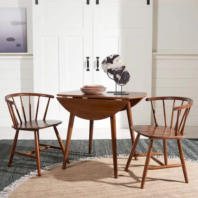 Tavolo da pranzo rotondo pieghevole Geoff SAFAVIEH - 35 L x 35 P x 29 A - 35Px35Lx29A