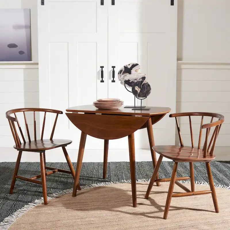 Tavolo da pranzo rotondo pieghevole Geoff SAFAVIEH - 35 L x 35 P x 29 A - 35Px35Lx29A