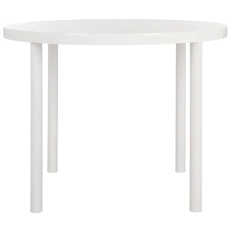 SAFAVIEH Janell White Dining Table - 39.4 x 39.4 x 30 - 39.4 x 39.4 x 30 - 39Wx39Dx30H