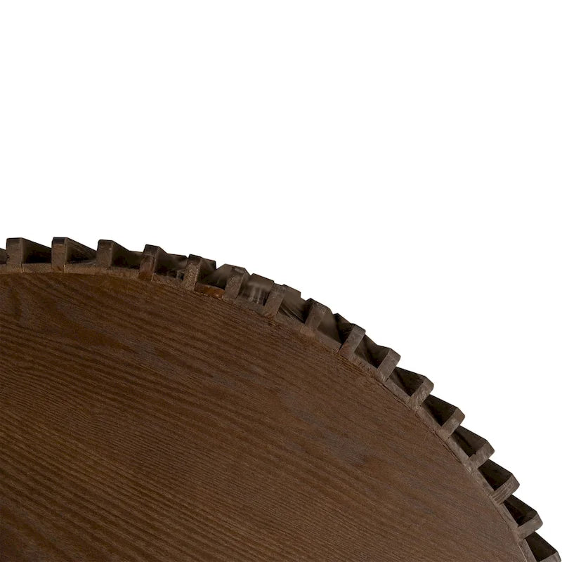 Set di Tavolini da Caffè con Design Goffrato a Rilievo Verticale per Soggiorno (Set da 2)