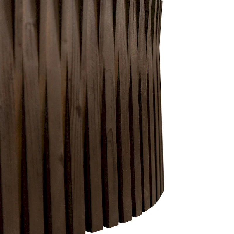 Set di Tavolini da Caffè con Design Goffrato a Rilievo Verticale per Soggiorno (Set da 2)